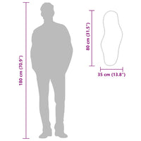 Specchio da Parete Dorato 80x35 cm