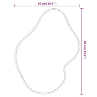 Specchio da Parete-Specchio a muro Argento 60x50 cm 571799