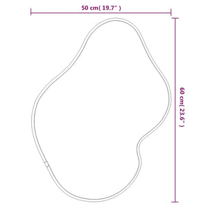 Specchio da Parete-Specchio a Muro-Specchio Decorativo Dorato 60x50 cm 579002