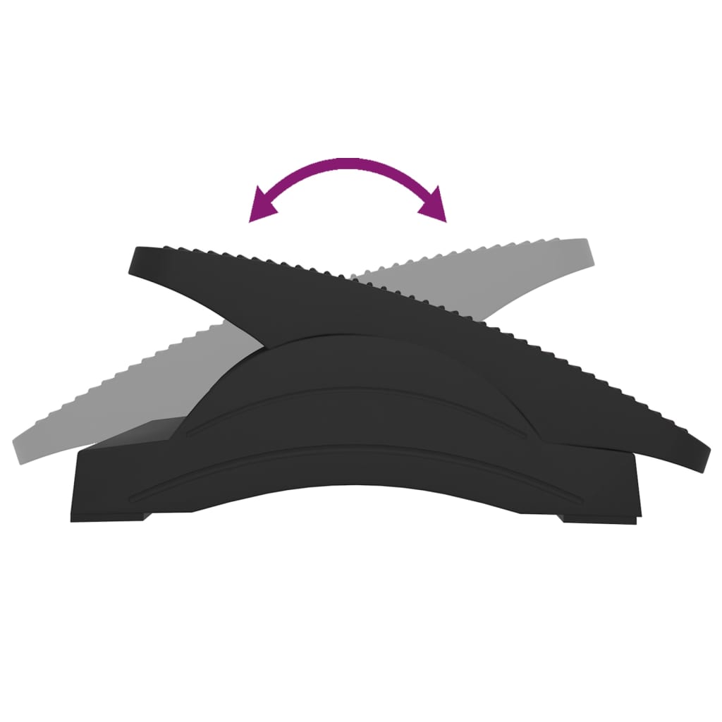 Poggiapiedi Nero 43,5x32,5x10,5 cm 51729