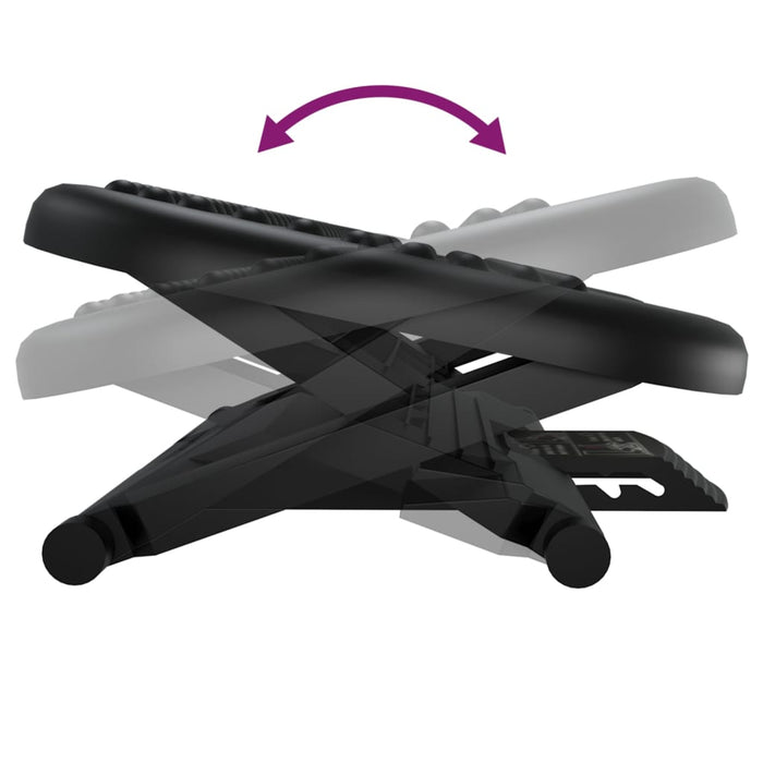 Poggiapiedi Nero 46x34,5x11 cm cod mxl 72671