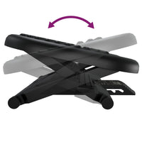 Poggiapiedi Nero 46x34,5x11 cm 51730