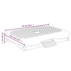 Poggiapiedi Nero 46x34,5x11 cm cod mxl 72671