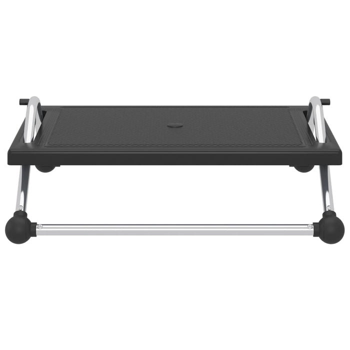 Poggiapiedi Nero 45x40x13,5 cm