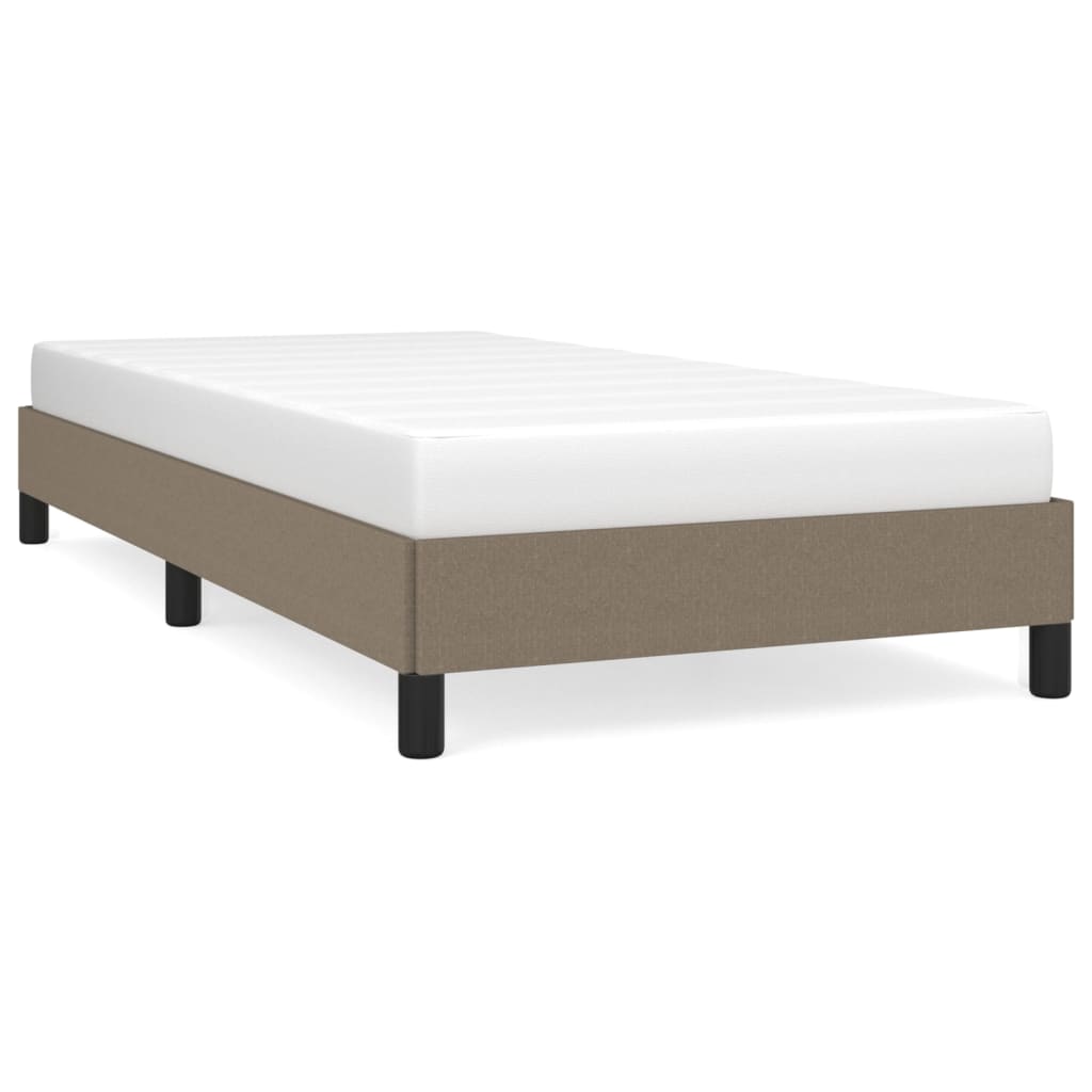 Giroletto senza Materasso-Struttura Letto Tortora 80x200 cm Tessuto 639945