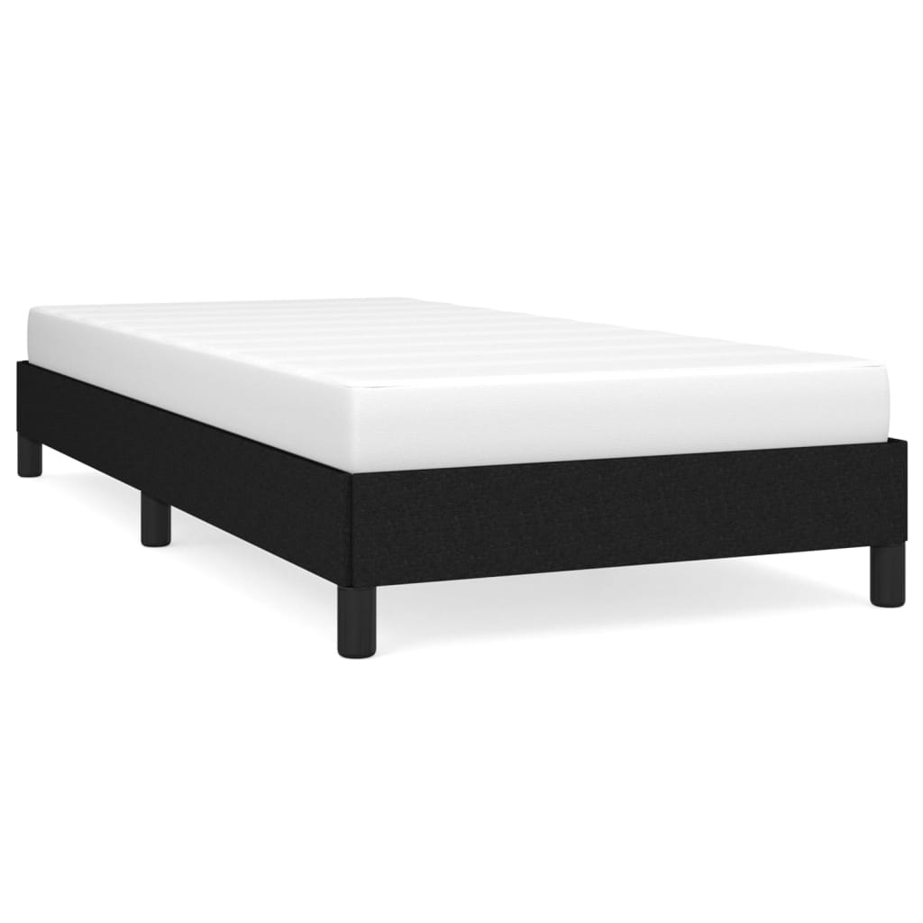 Giroletto senza Materasso-Struttura Letto Nero 90x200 cm in Tessuto 372831