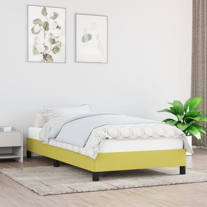 Giroletto-Struttura Letto Verde 90x200 cm in Tessuto
