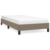 Giroletto senza Materasso-Struttura Letto Tortora 100x200 cm in Tessuto 671945