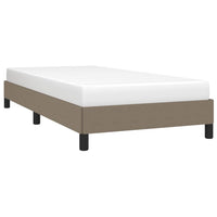 Giroletto senza Materasso-Struttura Letto Tortora 100x200 cm in Tessuto 671945