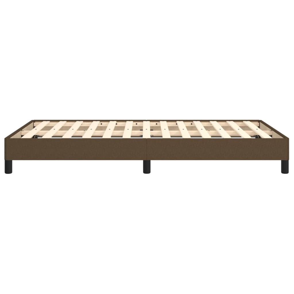 Giroletto senza Materasso-Struttura Letto Marrone Scuro 120x200 cm Tessuto 760476