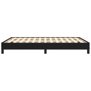 Giroletto senza Materasso-Struttura Letto Nero 140x190 cm in Tessuto 691155