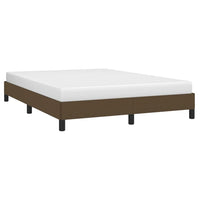 Giroletto senza Materasso-Struttura Letto Marrone Scuro 140x190 cm Tessuto 507688