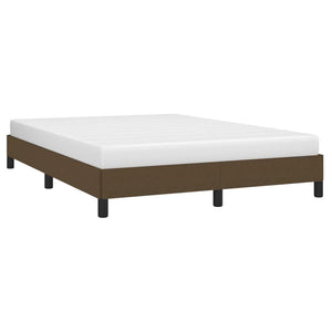 Giroletto senza Materasso-Struttura Letto Marrone Scuro 140x190 cm Tessuto 507688