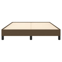 Giroletto senza Materasso-Struttura Letto Marrone Scuro 140x190 cm Tessuto 507688