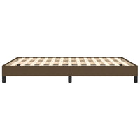 Giroletto senza Materasso-Struttura Letto Marrone Scuro 140x190 cm Tessuto 507688