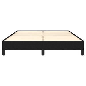 Giroletto senza Materasso-Struttura Letto Nero 140x200 cm in Tessuto 825496