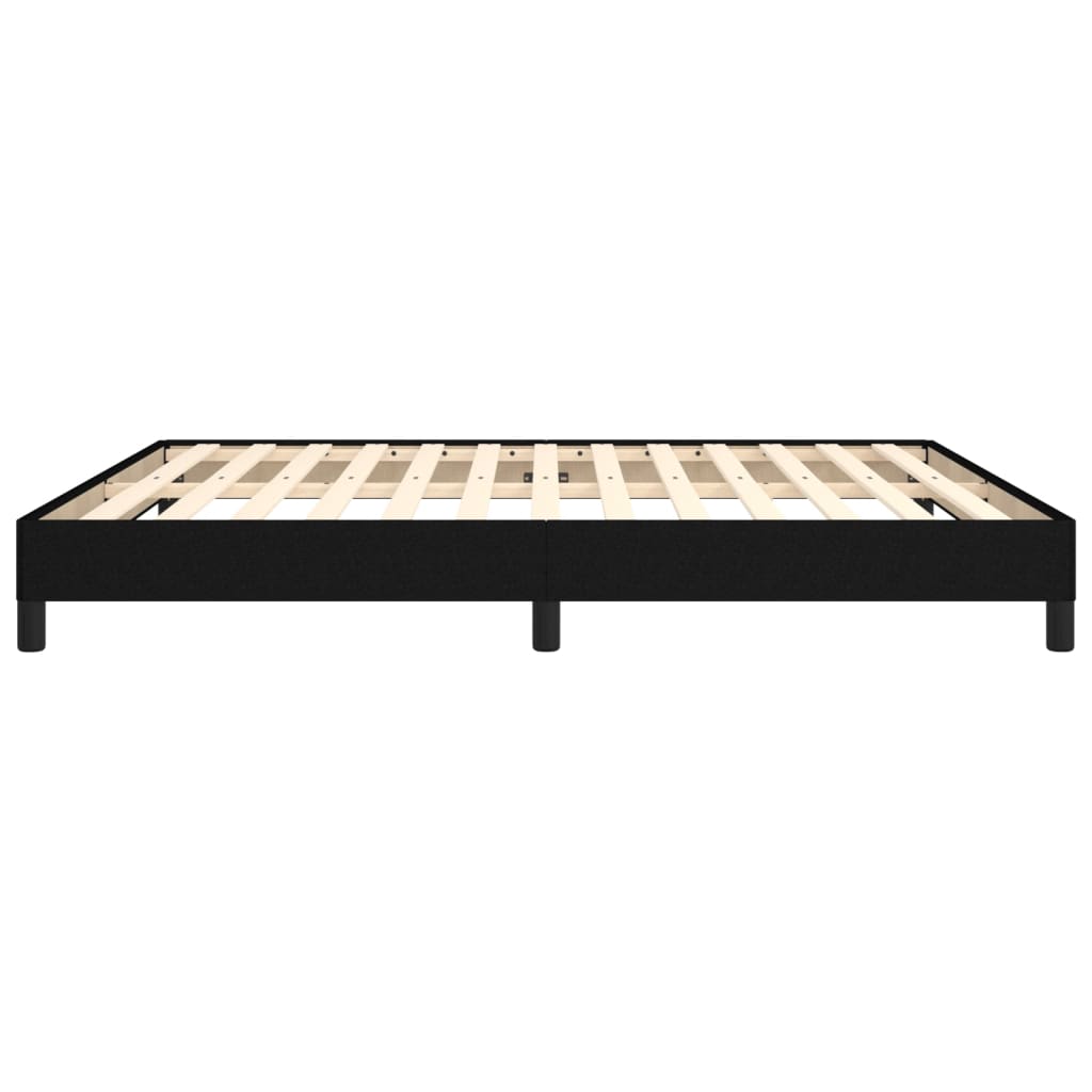 Giroletto senza Materasso-Struttura Letto Nero 160x200 cm in Tessuto 814538