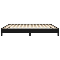 Giroletto senza Materasso-Struttura Letto Nero 160x200 cm in Tessuto 814538