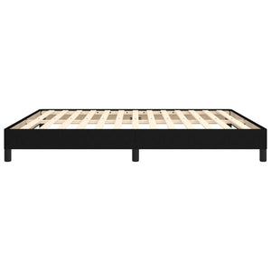 Giroletto senza Materasso-Struttura Letto Nero 160x200 cm in Tessuto 814538