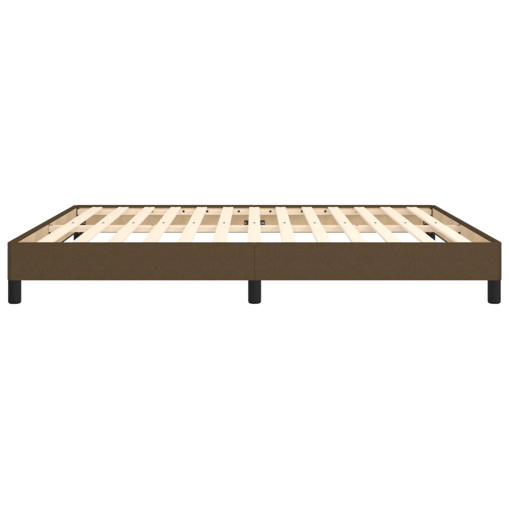 Giroletto senza Materasso-Struttura Letto Marrone Scuro 160x200 cm Tessuto 592479