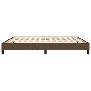 Giroletto senza Materasso-Struttura Letto Marrone Scuro 160x200 cm Tessuto 592479