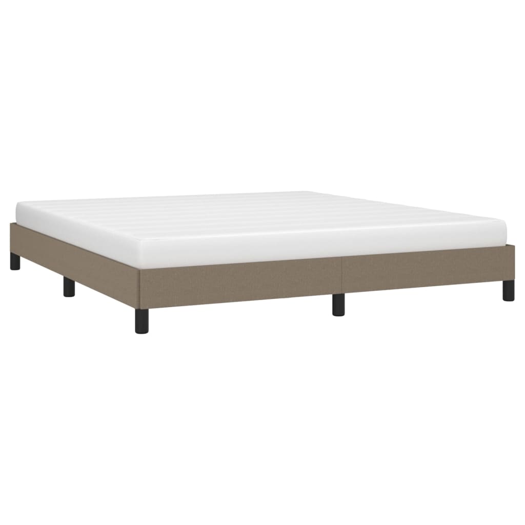 Giroletto senza Materasso-Struttura Letto Tortora 160x200 cm in Tessuto 392618