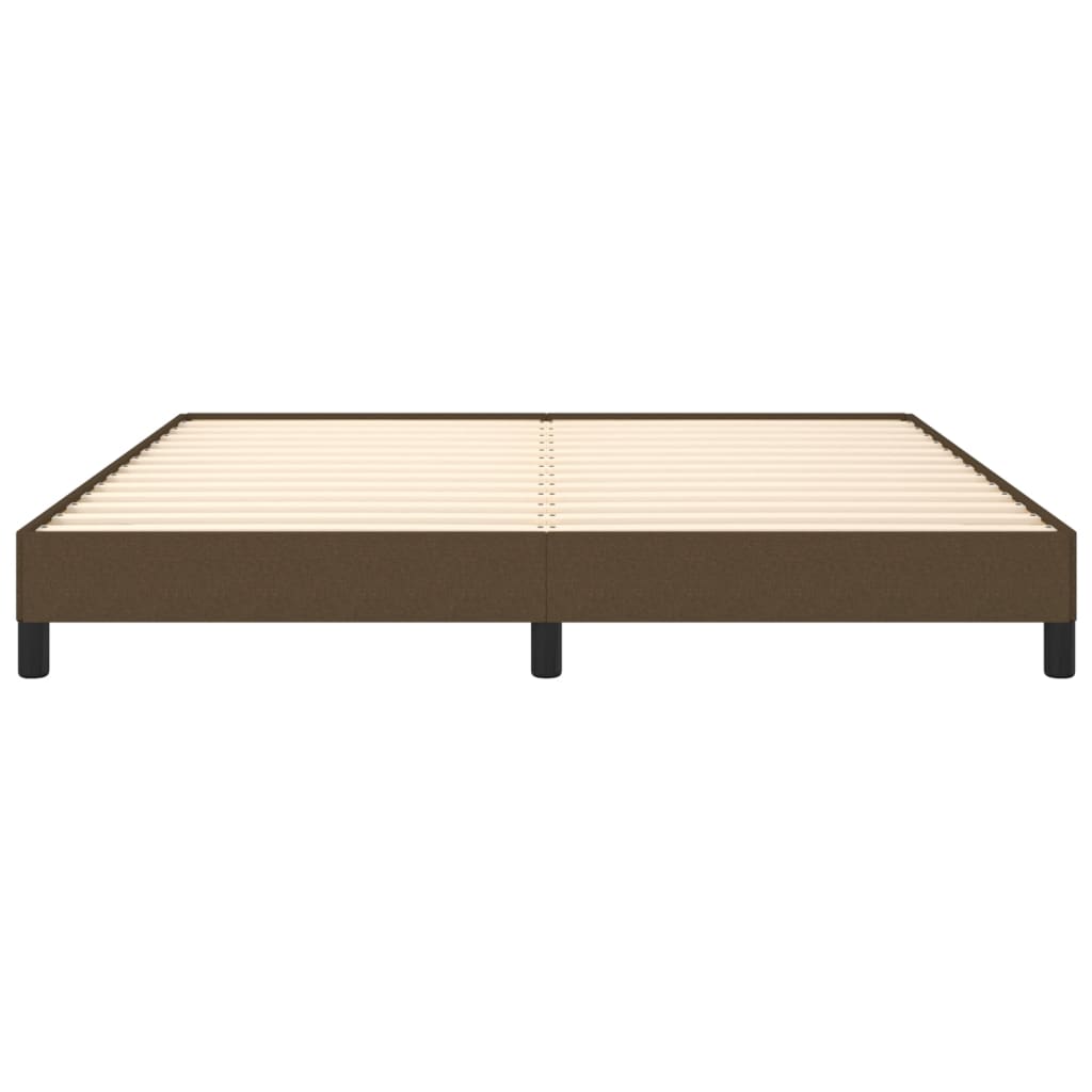 Giroletto senza Materasso-Struttura Letto Marrone Scuro 180x200 cm Tessuto 559187
