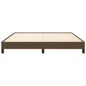 Giroletto senza Materasso-Struttura Letto Marrone Scuro 180x200 cm Tessuto 559187