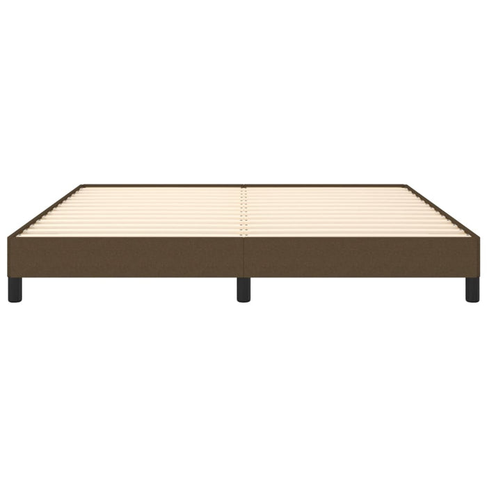 Giroletto senza Materasso-Struttura Letto Marrone Scuro 180x200 cm Tessuto 559187
