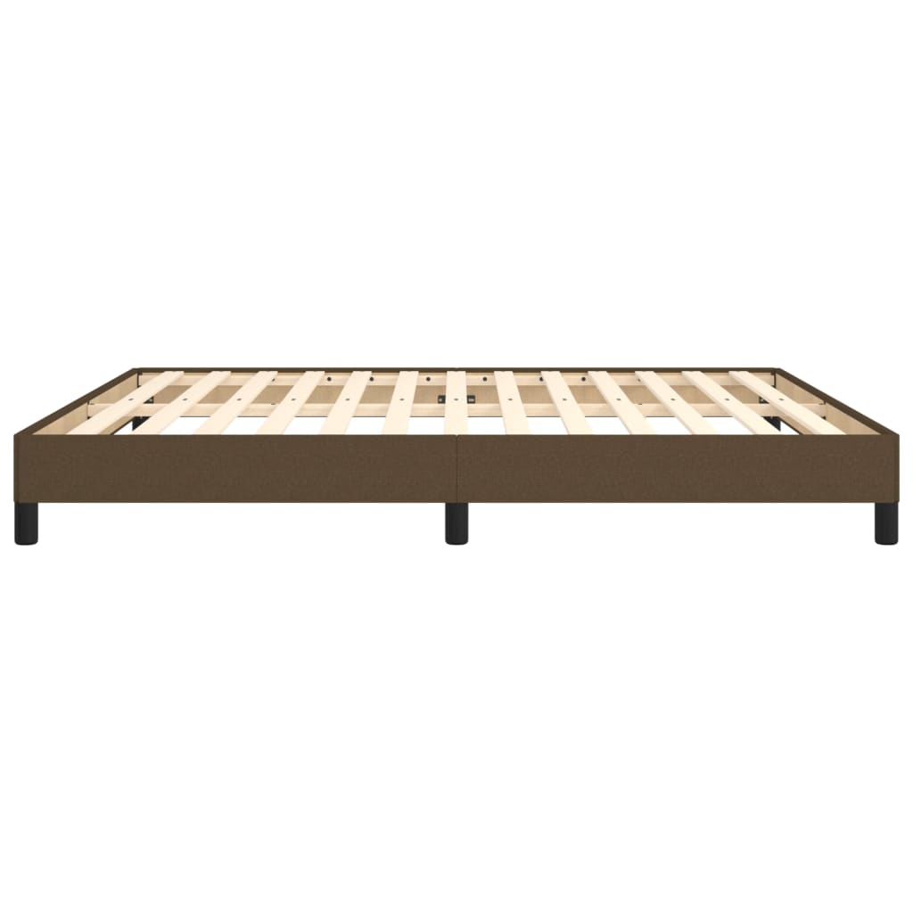 Giroletto senza Materasso Marrone Scuro 180x200 cm Tessuto 346739