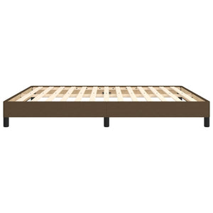 Giroletto senza Materasso Marrone Scuro 180x200 cm Tessuto 346739