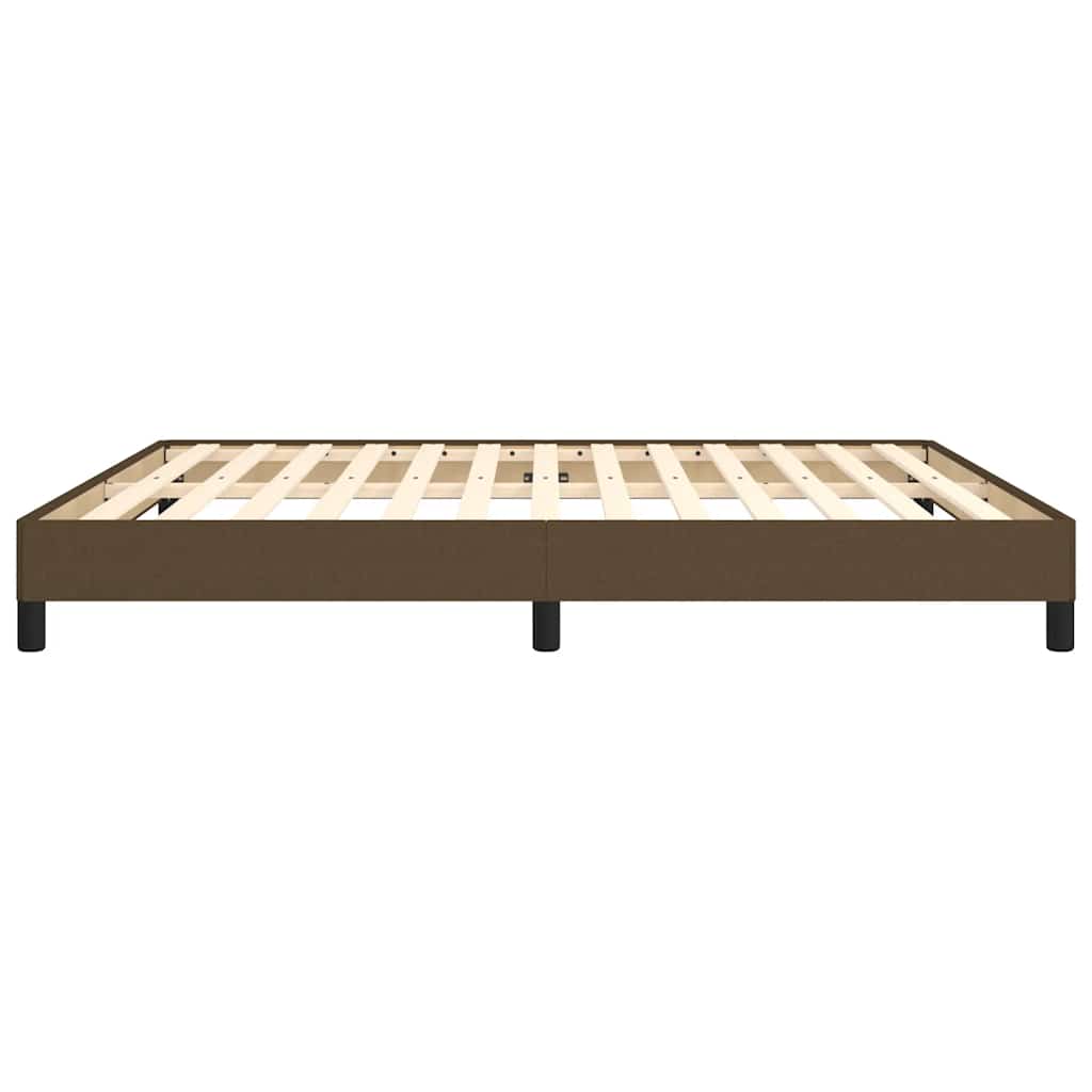 Giroletto senza Materasso-Struttura Letto Marrone Scuro 180x200 cm Tessuto 559187
