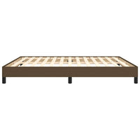 Giroletto senza Materasso-Struttura Letto Marrone Scuro 180x200 cm Tessuto 559187