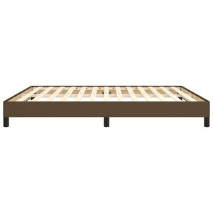 Giroletto senza Materasso-Struttura Letto Marrone Scuro 180x200 cm Tessuto 559187