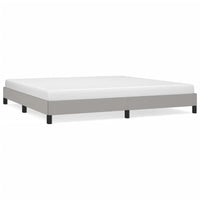 Giroletto senza Materasso Grigio Chiaro 200x200 cm Tessuto 346744