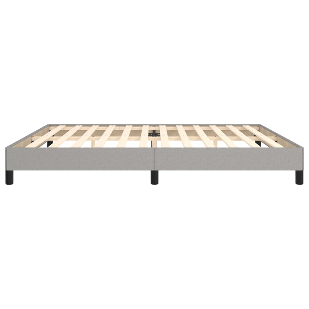 Giroletto senza Materasso Grigio Chiaro 200x200 cm Tessuto 346744