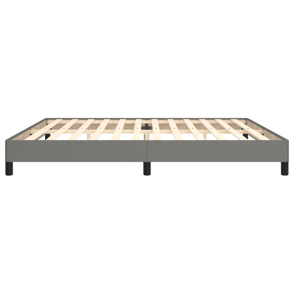 Giroletto senza Materasso Grigio Scuro 200x200 cm Tessuto 346745