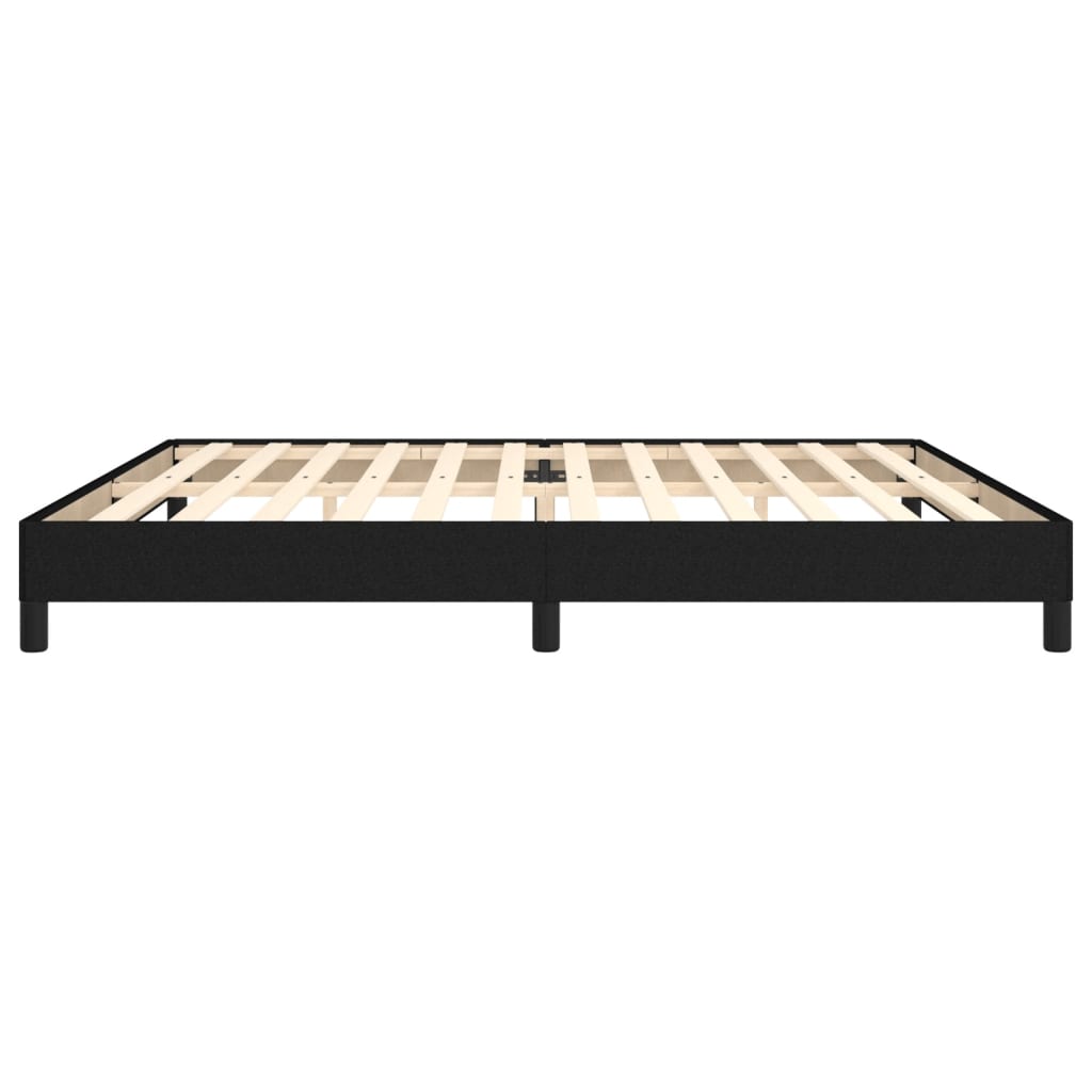 Giroletto senza Materasso Nero 200x200 cm in Tessuto 346746