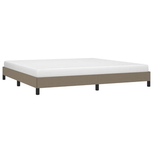 Giroletto senza Materasso-Struttura Letto Tortora 200x200 cm in Tessuto 760077