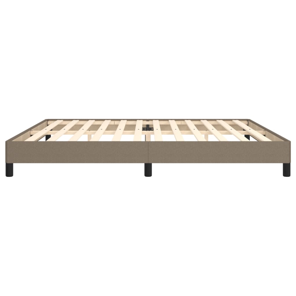 Giroletto senza Materasso-Struttura Letto Tortora 200x200 cm in Tessuto 760077