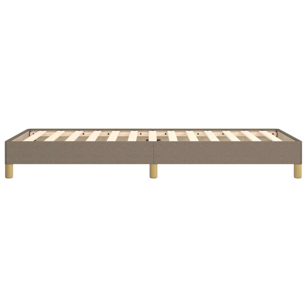 Giroletto senza Materasso-Struttura Letto Tortora 90x190 cm Tessuto 207458