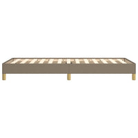 Giroletto senza Materasso-Struttura Letto Tortora 90x190 cm Tessuto 207458