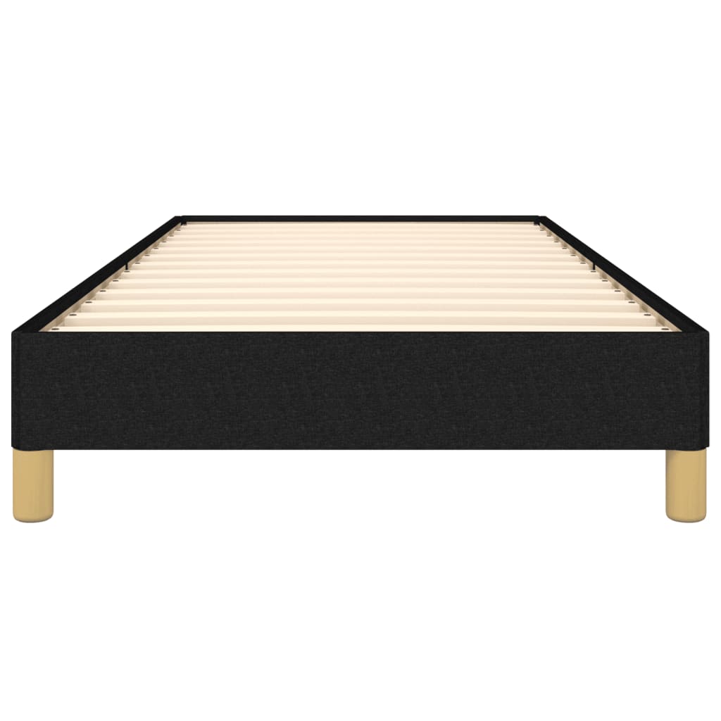 Giroletto senza Materasso-Struttura Letto Nero 90x200 cm in Tessuto 992117