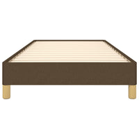 Giroletto senza Materasso Marrone Scuro 90x200 cm Tessuto 346789