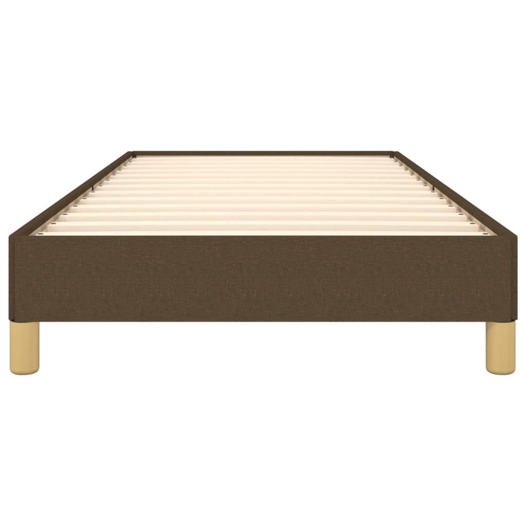 Giroletto senza Materasso Marrone Scuro 100x200 cm Tessuto 346797