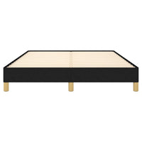 Giroletto senza Materasso-Struttura Letto Nero 140x190 cm in Tessuto 661987