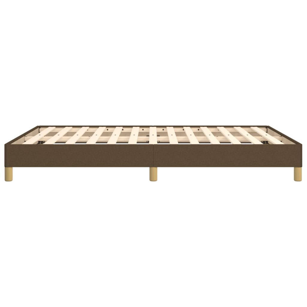 Giroletto senza Materasso-Struttura Letto Marrone Scuro 140x190 cm Tessuto 941812