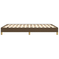 Giroletto senza Materasso-Struttura Letto Marrone Scuro 140x190 cm Tessuto 941812
