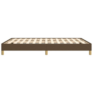 Giroletto senza Materasso-Struttura Letto Marrone Scuro 140x190 cm Tessuto 941812