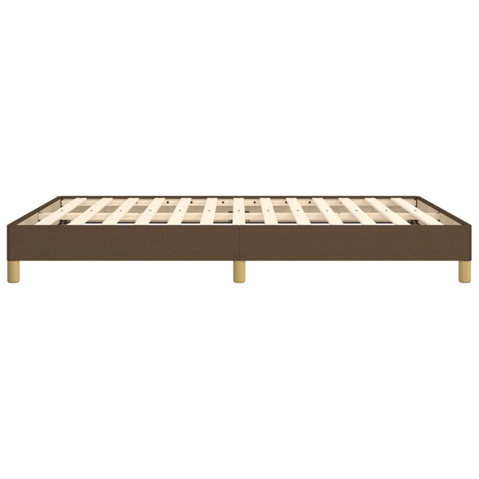 Giroletto senza Materasso-Struttura Letto Marrone Scuro 140x190 cm Tessuto 941812